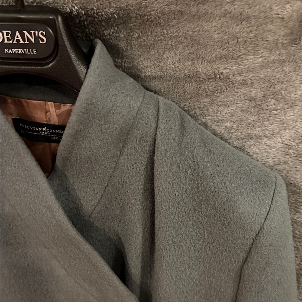 Peruvian Connection Gray Alpaca Wool Jacket Overc… - image 3